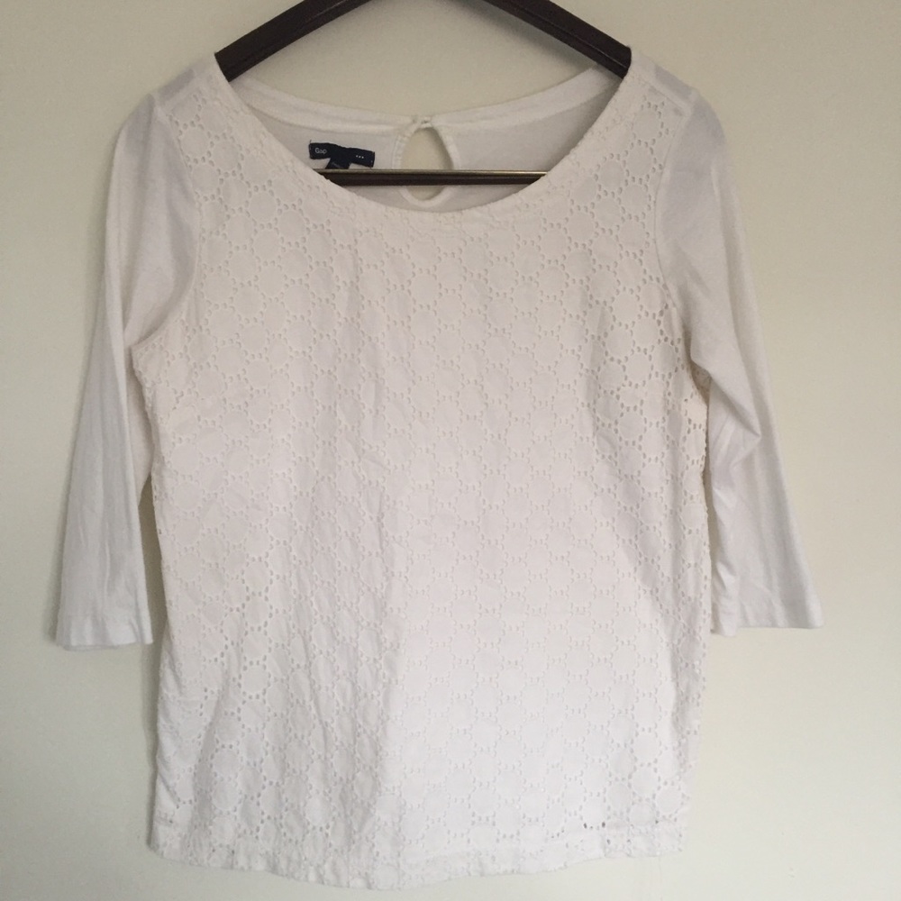 ✨GAP Mixed-Media Shirt